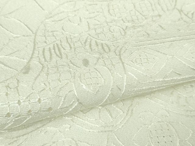 平和屋本店●極上　中国三大刺繍　スワトウ刺繍　汕頭刺繍　総刺繍　訪問着　名物裂花文　象牙色地　逸品　DZAB3279kh6