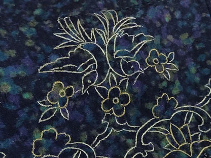 平和屋本店●極上　中国三大刺繍　スワトウ刺繍　汕頭刺繍　総刺繍　訪問着　動物　草花文　暈し染め　金糸　金通し地　逸品　DZAB3286kh6