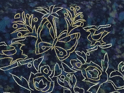 平和屋本店●極上　中国三大刺繍　スワトウ刺繍　汕頭刺繍　総刺繍　訪問着　動物　草花文　暈し染め　金糸　金通し地　逸品　DZAB3286kh6