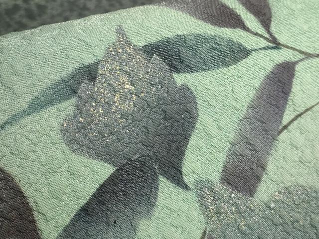 平和屋着物●極上　京の匠日展作家　丹下雄介　太鼓柄袋帯　枝葉文　金銀彩　やまと誂製　逸品　DZAB3301kh6
