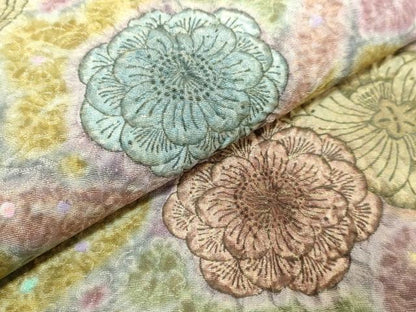 平和屋着物●極上　太鼓柄袋帯　辻が花　金糸　逸品　DZAB3319kh6