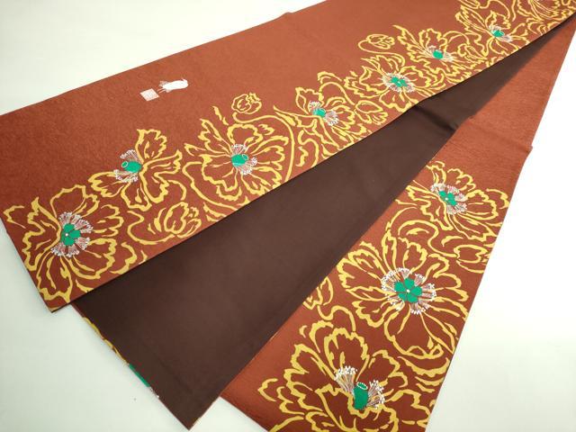 平和屋着物●極上　東京友禅　菅有鬼一　六通柄袋帯　花間道　逸品　DZAB3327kh6