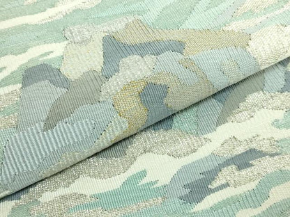平和屋着物●極上　綴れ　太鼓柄袋帯　渓流　金銀糸　逸品　DZAB3332kh6