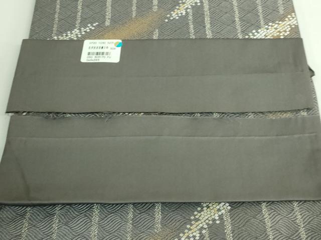 平和屋着物●極上　西陣の名門　加納幸謹製　六通柄袋帯　霞文　金銀糸　証紙・反端付き　逸品　DZAB3333kh6