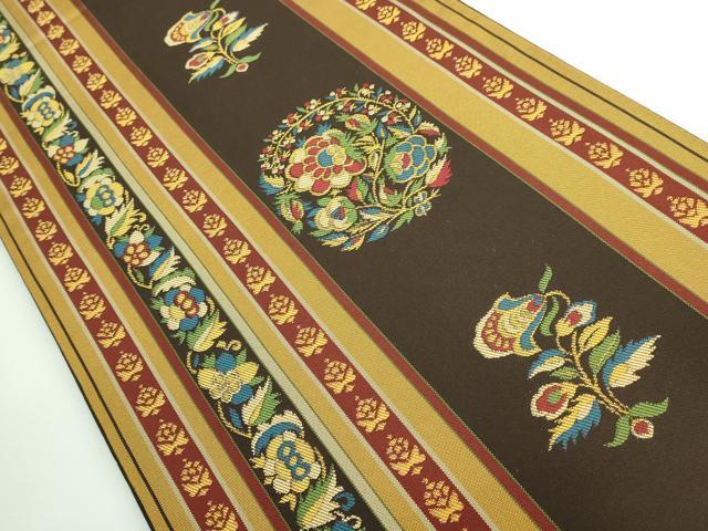 平和屋着物●極上　桝屋高尾　六通柄袋帯　花間道　逸品　DZAB3345kh6