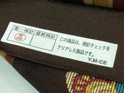 平和屋着物●極上　桝屋高尾　六通柄袋帯　花間道　逸品　DZAB3345kh6