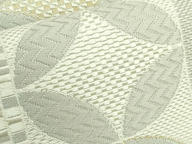 平和屋着物●極上　本場筑前博多織　八寸名古屋帯　間道　逸品　DZAB3347kh6