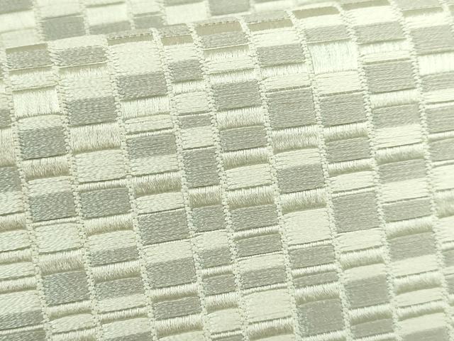 平和屋着物●極上　本場筑前博多織　八寸名古屋帯　間道　逸品　DZAB3347kh6