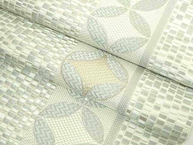 平和屋着物●極上　本場筑前博多織　八寸名古屋帯　間道　逸品　DZAB3347kh6