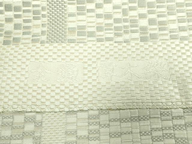 平和屋着物●極上　本場筑前博多織　八寸名古屋帯　間道　逸品　DZAB3347kh6