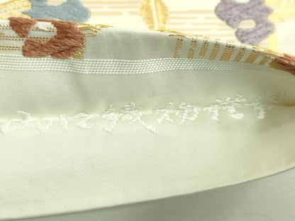 平和屋着物●極上　山口織物金織　九寸名古屋帯　唐織　吉祥文　金糸　逸品　DZAB3359kh6
