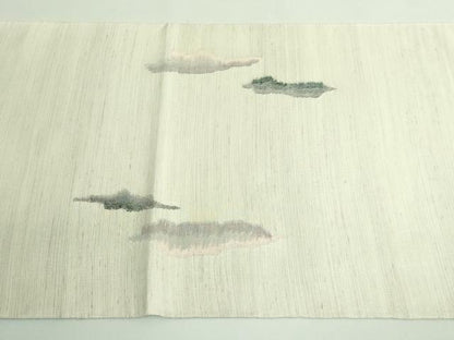 平和屋着物●極上　絲藝苑　上島洋山　両面　太鼓柄袋帯　風景文　逸品　DZAB3366kh6