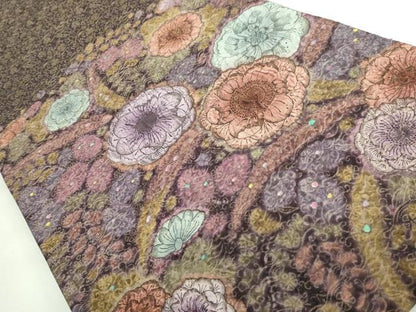 平和屋着物●極上　太鼓柄袋帯　辻が花　絞り　金通し地　逸品　DZAB3372kh6