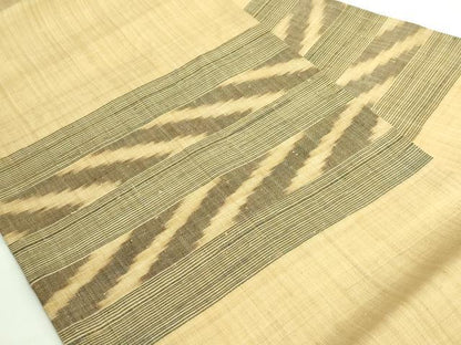 平和屋本店＊極上　夏物　芭蕉布　手積み芭蕉糸100％　九寸名古屋帯　証紙付き　逸品　DZAB3378kh6