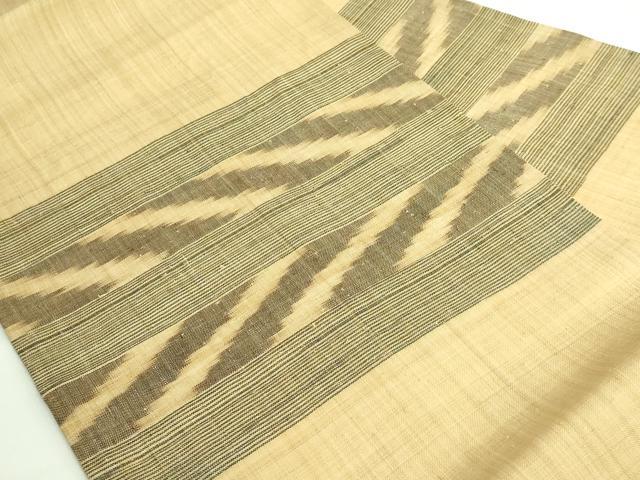 平和屋本店＊極上　夏物　芭蕉布　手積み芭蕉糸100％　九寸名古屋帯　証紙付き　逸品　DZAB3378kh6
