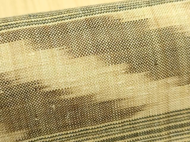 平和屋本店＊極上　夏物　芭蕉布　手積み芭蕉糸100％　九寸名古屋帯　証紙付き　逸品　DZAB3378kh6
