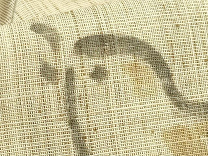 平和屋着物＊極上 夏物 九寸名古屋帯 作家物 手描き ヒヨコ 自然布 逸品 DZAB3384kh6