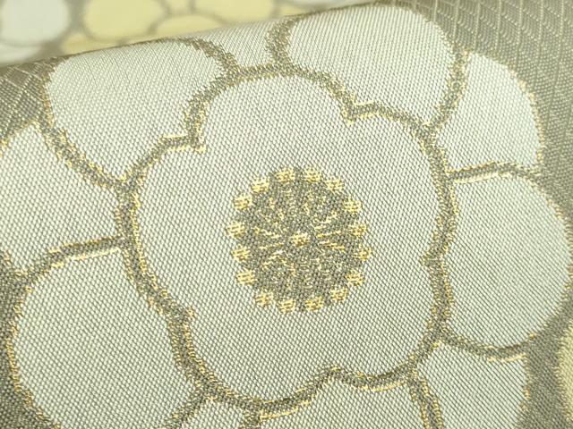平和屋本店●最高級　人間国宝　北村武資　経錦　六通柄袋帯　花丸紋　金糸　共箱付き　逸品　DZAB3397kh6