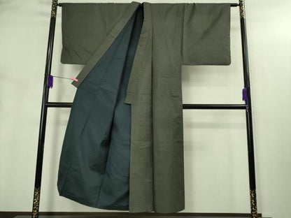 平和屋着物●極上　男性　本場大島紬　アンサンブル　長羽織　100亀甲　総詰め　逸品　DZAB3403kh6