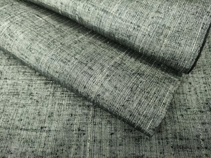 平和屋着物●極上　男性　紬　アンサンブル　キングサイズ　消墨色　逸品　未使用　DZAB3404kh6
