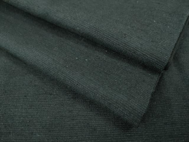 平和屋着物●極上　男性　紬　アンサンブル　色無地　濃い藍墨茶色　逸品　DZAB3405kh6