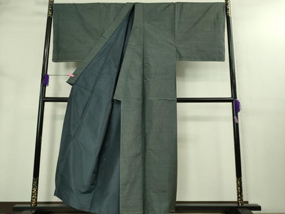 平和屋着物●極上　男性　本場大島紬　アンサンブル　キングサイズ　長羽織　宮脇兼太郎作　証紙付き　逸品　未使用　DZAB3408kh6