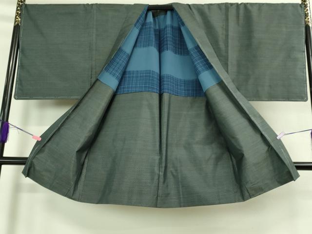 平和屋着物●極上　男性　本場大島紬　アンサンブル　キングサイズ　長羽織　宮脇兼太郎作　証紙付き　逸品　未使用　DZAB3408kh6