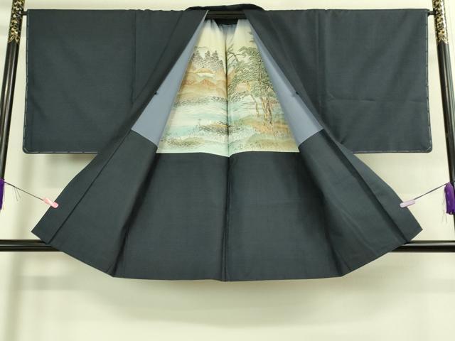 平和屋着物●極上　男性　本場大島紬　アンサンブル　120亀甲　総詰め　逸品　未使用　DZAB3411kh6
