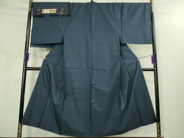 平和屋着物●極上 男性 本場大島紬 アンサンブル 長羽織 100亀甲 総詰め 大茂祐介作 羽裏:一富士二鷹三茄子 証紙付 逸品 未使用DZAB3412kh6