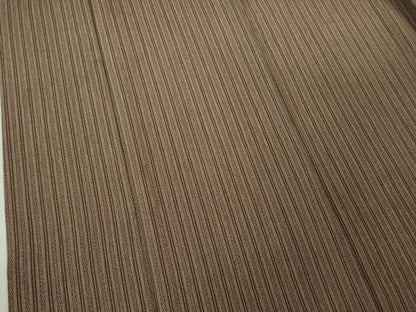 平和屋本店●極上　小紋師　藍田正雄　江戸小紋　間道　焦茶色　さが美扱い　逸品　DZAB3433kh6