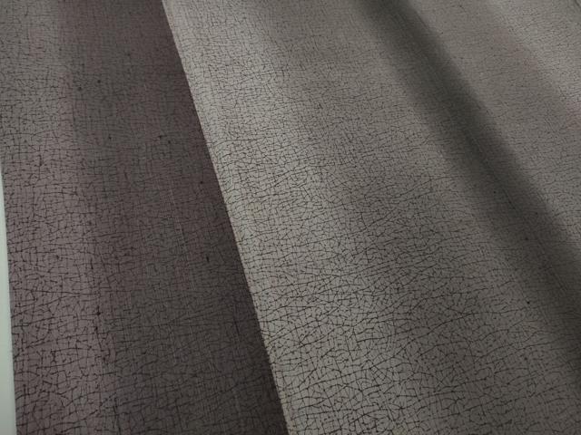 平和屋本店●極上 染織の名門 しょうざん 生紬 間道 証紙付き 逸品 DZAB3445kh6