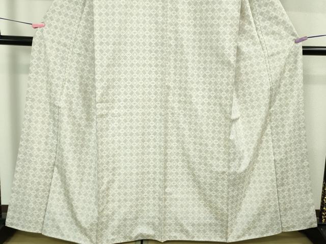 平和屋本店●極上 本場大島紬 白大島 7マルキ 花菱文 逸品 DZAB3447kh6