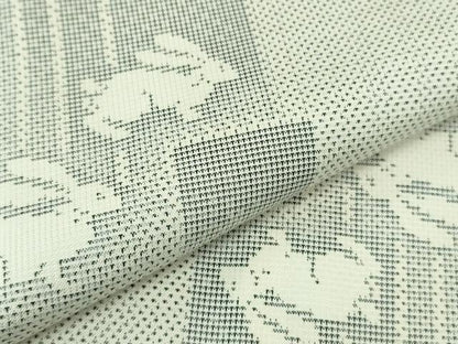 平和屋本店●極上 本場大島紬 白大島 9マルキ 兎 うさぎ 逸品 DZAB3449kh6