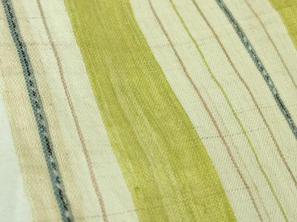 平和屋本店＊極上　夏物　重要無形文化財　本場宮古上布　牛紡苧麻　本村三子作　証紙・反端付き　逸品　DZAB3458kh6
