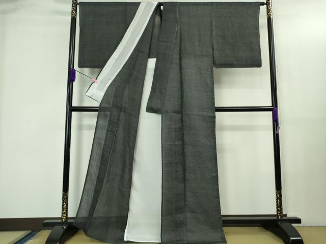 平和屋本店＊極上　夏物　石川県指定無形文化財　能登上布　本麻手織上布　80亀甲　総詰め　逸品　未使用　DZAB3463kh6