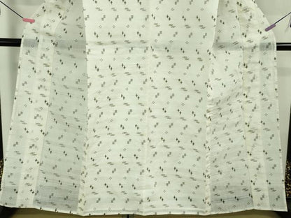 平和屋本店＊極上 夏物 沖縄県無形文化財指定 本場八重山上布 麻 反端付き 逸品 未使用 DZAB3464kh6