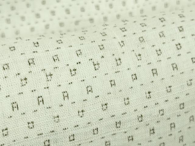 平和屋本店＊極上　夏物　沖縄県無形文化財指定　本場八重山上布　麻　反端付き　逸品　未使用　DZAB3467kh6