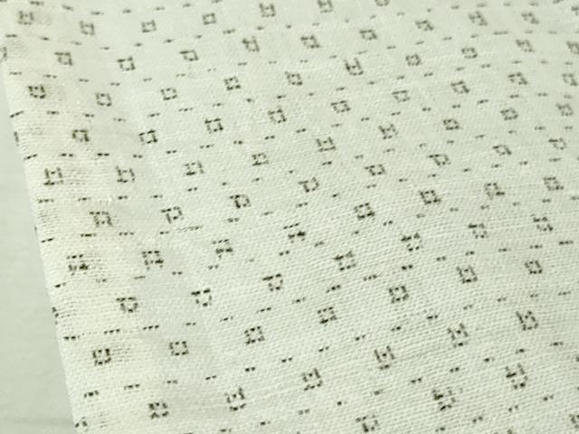 平和屋本店＊極上　夏物　沖縄県無形文化財指定　本場八重山上布　麻　反端付き　逸品　未使用　DZAB3467kh6