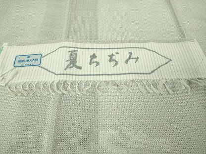 平和屋着物＊極上 夏物 夏ちぢみ 紬 反端付き 逸品 DZAB3469kh6