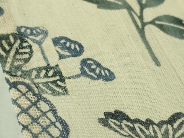 平和屋本店＊極上　夏物　本場琉球紅型　紗紬　訪問着　花鳥文　逸品　DZAB3470kh6