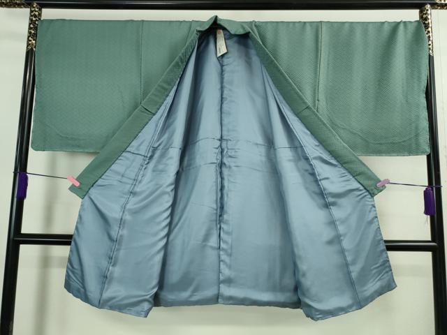 平和屋本店●極上　男性　半着(枯野色・錆浅葱色)・陣羽織・金襴袴セット　逸品　未使用　DZAB3475kh6