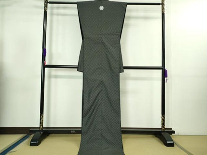 平和屋本店●極上　男性　半着(枯野色・錆浅葱色)・陣羽織・金襴袴セット　逸品　未使用　DZAB3475kh6