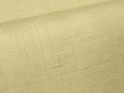 平和屋本店●極上 本場結城紬 重要無形文化財 色無地 浅黄色 逸品 DZAB3482kh6