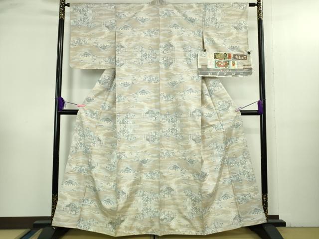 平和屋着物●極上 都喜ヱ門 本場大島紬 9マルキ 五十三次 藤絹織物謹製 証紙付き 逸品 未使用 DZAB3484kh6