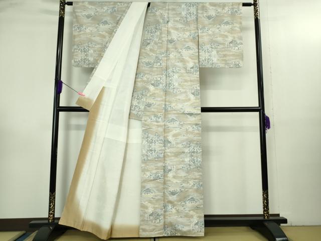平和屋着物●極上 都喜ヱ門 本場大島紬 9マルキ 五十三次 藤絹織物謹製 証紙付き 逸品 未使用 DZAB3484kh6