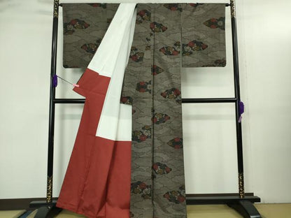 平和屋着物●極上　都喜ヱ門　本場大島紬　9マルキ　純泥染　雲の中に　藤絹織物謹製　証紙付き　逸品　DZAB3486kh6