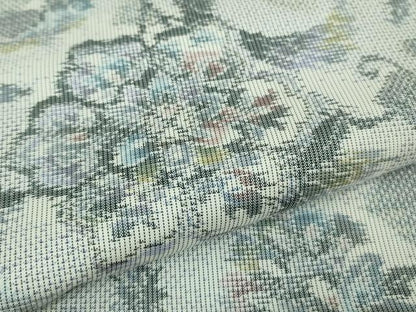 平和屋着物●極上　本場大島紬　白大島　花唐草文　やまと誂製　逸品　DZAB3487kh6