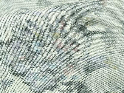 平和屋着物●極上　本場大島紬　白大島　花唐草文　やまと誂製　逸品　DZAB3487kh6