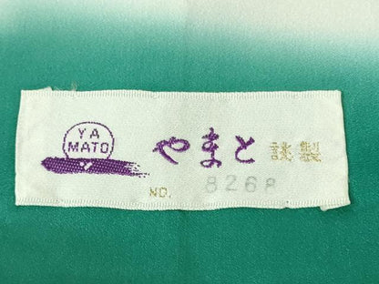 平和屋着物●極上　本場大島紬　白大島　花唐草文　やまと誂製　逸品　DZAB3487kh6