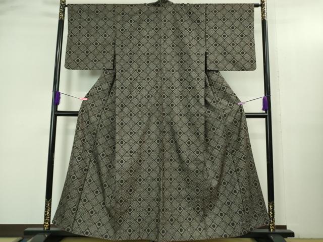 平和屋着物●希少 本場大島紬 龍郷絣 逸品 DZAB3490kh6